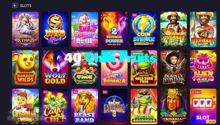 available types of 40 Chilli Fruits bet including pre-match live express and system bets